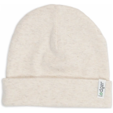 Lodger Beanie Melange bernu cepurite Birch 0-6 men
