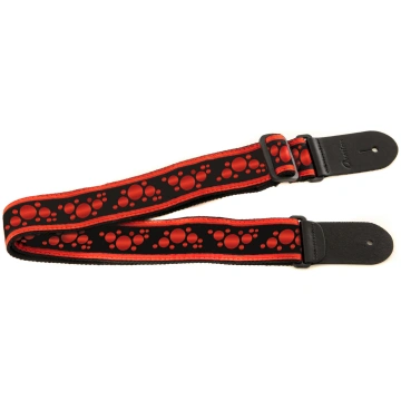 Ovation ruby red/black ģitāras siksna