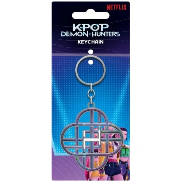KPop Demon Hunters Metal Keychain Huntrix Pyramid