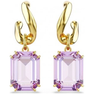 Orecchini pendenti a buco Swarovski Millenia viola