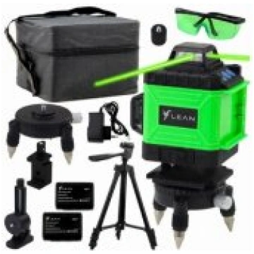 LEAN 4D Laser Level Plane 16 Lines Bag 2 Batteries