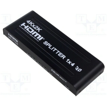 Splitter; HDMI 1.4; PnP; black; Input: DC socket,H