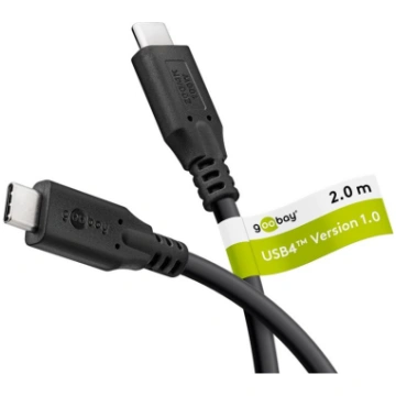 Goobay USB-C Cable, USB4, 100 W, 20 Gbit/s, Power 