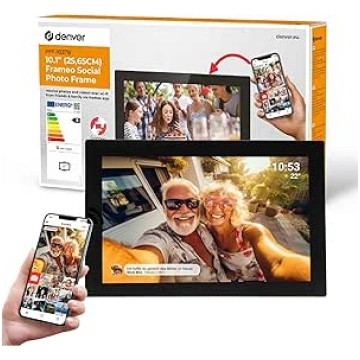Denver Digitaler Bilderrahmen 10,1 Zoll mit WLAN -