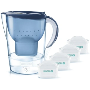 Brita Marella XL, 3,5 l, zils + 4 filtri