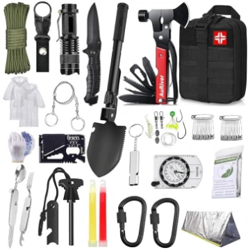 AuRiver Survival Kit 163 in 1, avārijas izdzīvošan
