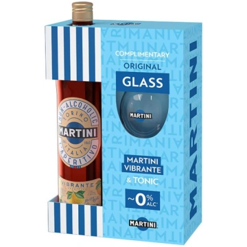 Vermuts Martini Bezalk.Vibrante ar glāzi