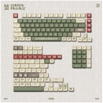 Nuphy Carved Prairie nSA Keycaps | 6976604918079 |