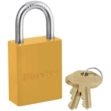 6835YLW | Aluminium padlock - Keyed Different Mast