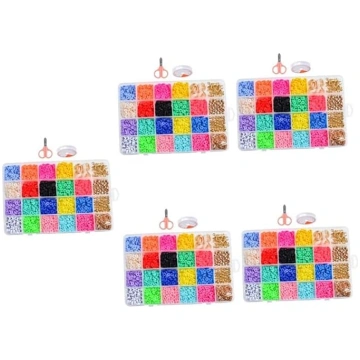 5 kastes rokassprādze Polimēru māla Rhinestone Kak