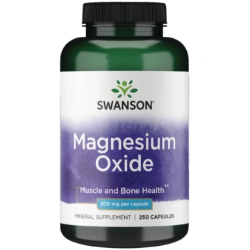 Magnesium Oxide 200mg 250 kap Swanson
