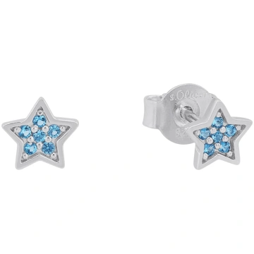 s.Oliver Ohrstecker 925 Sterling Silber Mädchen Ki