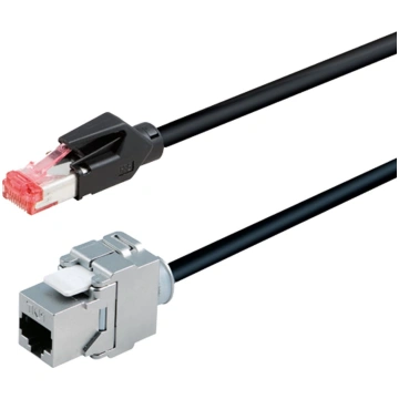 Bachmann CAT6A RJ45 cable 5m socket, TKM Keystone 