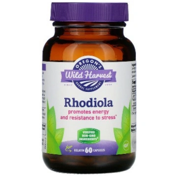 Rhodiola rosea, 60 želatīna kapsulas