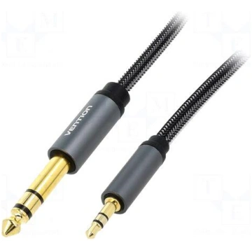 Cable | Jack 3.5mm 3pin plug,Jack 6,3mm 3pin plug 