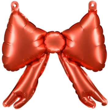 Folijas balons bantīšu formas,sarkans.5gb