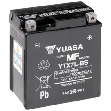 Akumulators 6AH / 12V MOTOCIKLIEM YUASA YTX7L-BS
