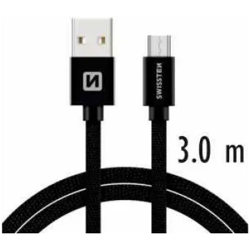 Swissten Textile Quick Charge Universal Micro USB 