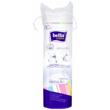 Bella Spilventiņi Kosmētikas Apaļš Bella Cotton 80