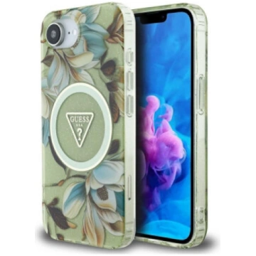 Case Guess IML Metal Glitter Flowers Triangle MagS
