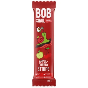 Ābolu un ķiršu strēmelītes BOB SNAIL, 14g
