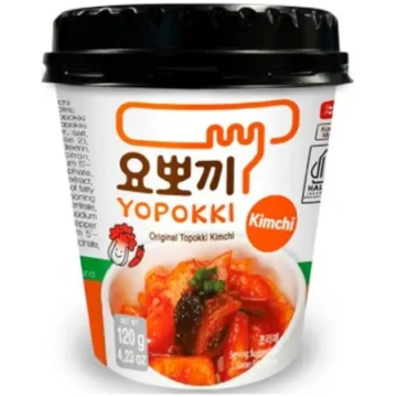 YP Yopokki Halal Topokki Original Kimchi Cup 120g/