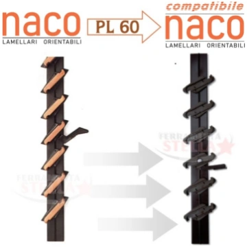 Comando orientabile 18 lamelle compatibile naco pe