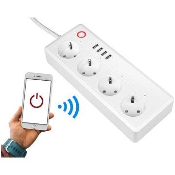 Viedais pagarinātājs LTC ar WiFi, 4 ligzdas un 4 U