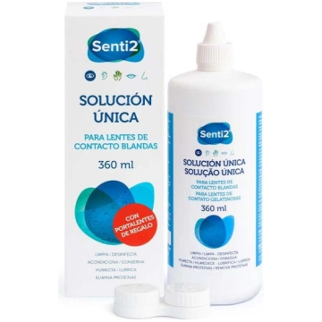 Kontaktlēcu tīrīšanas līdzekļi Senti2 Unique Solut