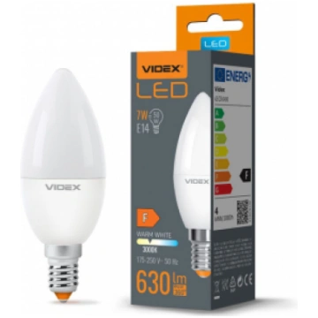 LED Spuldze Videx E14, 7W, 630 Lm, 3000K
