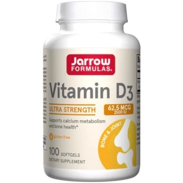Jarrow Formulas Vitamīns D3, 2500 SV - 100 kapsula
