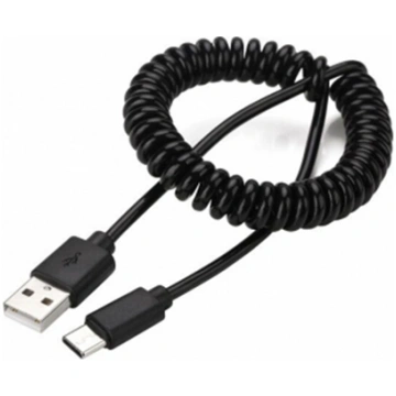 Kabelis Gembird USB Male - USB Type C Male Coiled 