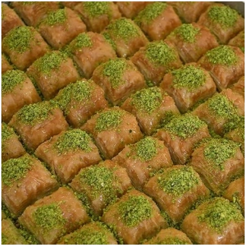 Baklava ar pistācijām pēc tradicionālas mājas rece