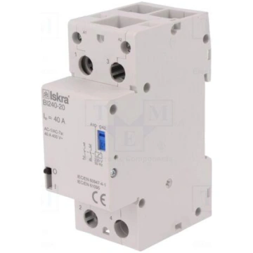 Relay: installation | bistable,impulse | NO x2 | U