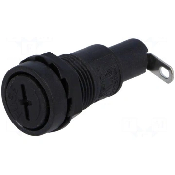 Fuse holder | 5x20mm | 10A | 250VAC | on panel | C