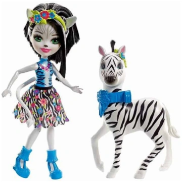Enchantimals Zelena Zebra lelle ar zebru, FKY72 51