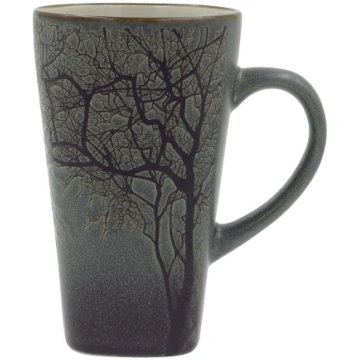 Krūzīte Newill Tree, melna krās./pelēka krās., 0.4