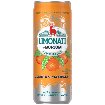 Limonāde Limonati by BORJOMI, mandarīnu, bundžā, 0