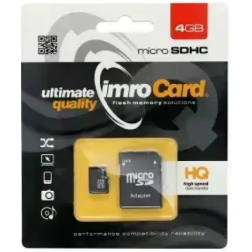 Imro 4GB microSDHC Class 10 atmiņas karte + adapte