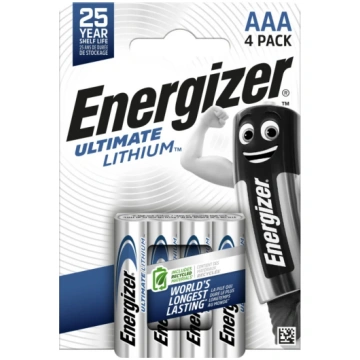 R03/AAA baterijas 1.5V Energizer Ultimate Lithium 