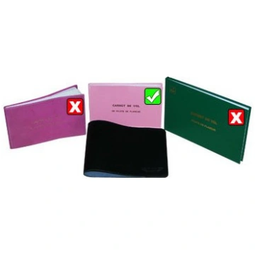 Protège carnet de vol planeur cuir Aviation Passio