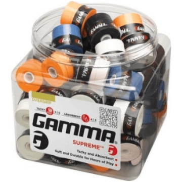Tenisa OVERGRIPS GAMMA SUPREME, 1 GAB, dažādas krā