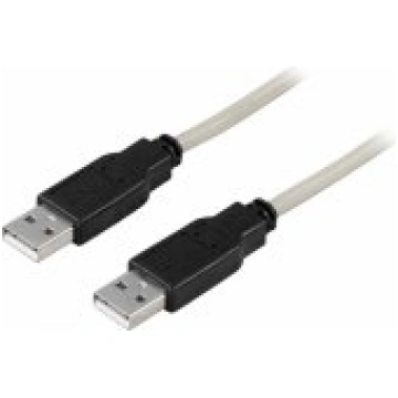 Deltaco USB-A 2.0 to USB-A 3m Black/ White vads US
