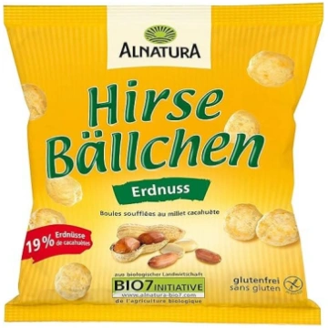 Alnatura bioloģiskās prosa bumbiņas ar zemesriekst