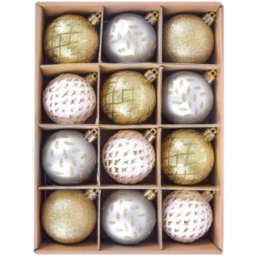Beinhome Christmas Baubles 12 gab. 6 cm plastmasas