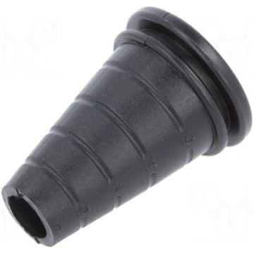 Strain relief | PVC | black | Panel thick: max.1.6