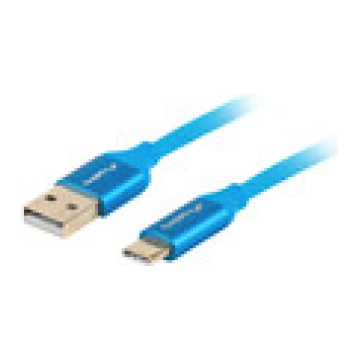 Lanberg | USB Type-C to USB Type-A 2.0 Cable Blue 