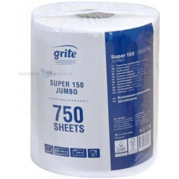 Roku dvieļi Grite Super 150, Jumbo, balti, 2-kārt.