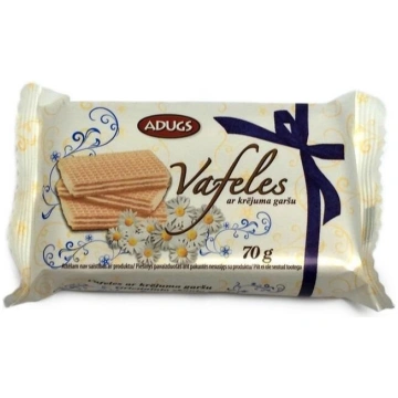 Vafeles ADUGS ar krējuma garšu, 70g