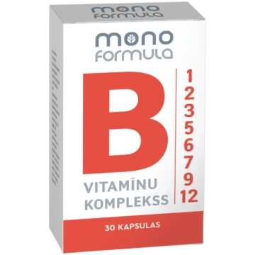 Mono Formula - B Vitamīnu komplekss, 30 kapsulas